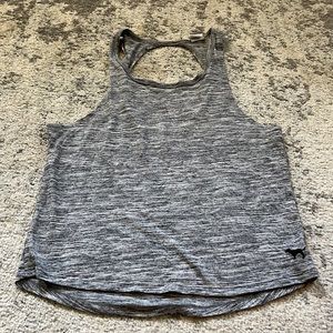 PINK Heathered Grey Tank Top